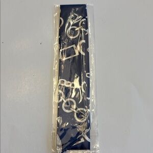 Navy Blue Chain Scarf NWT